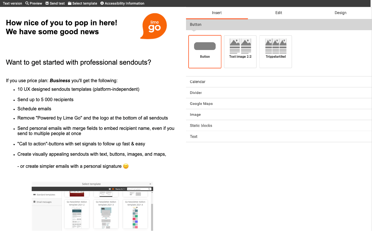CRM user interface showing a dashboard with various charts and graphs, and a pop-up message offering professional sandbox setup.