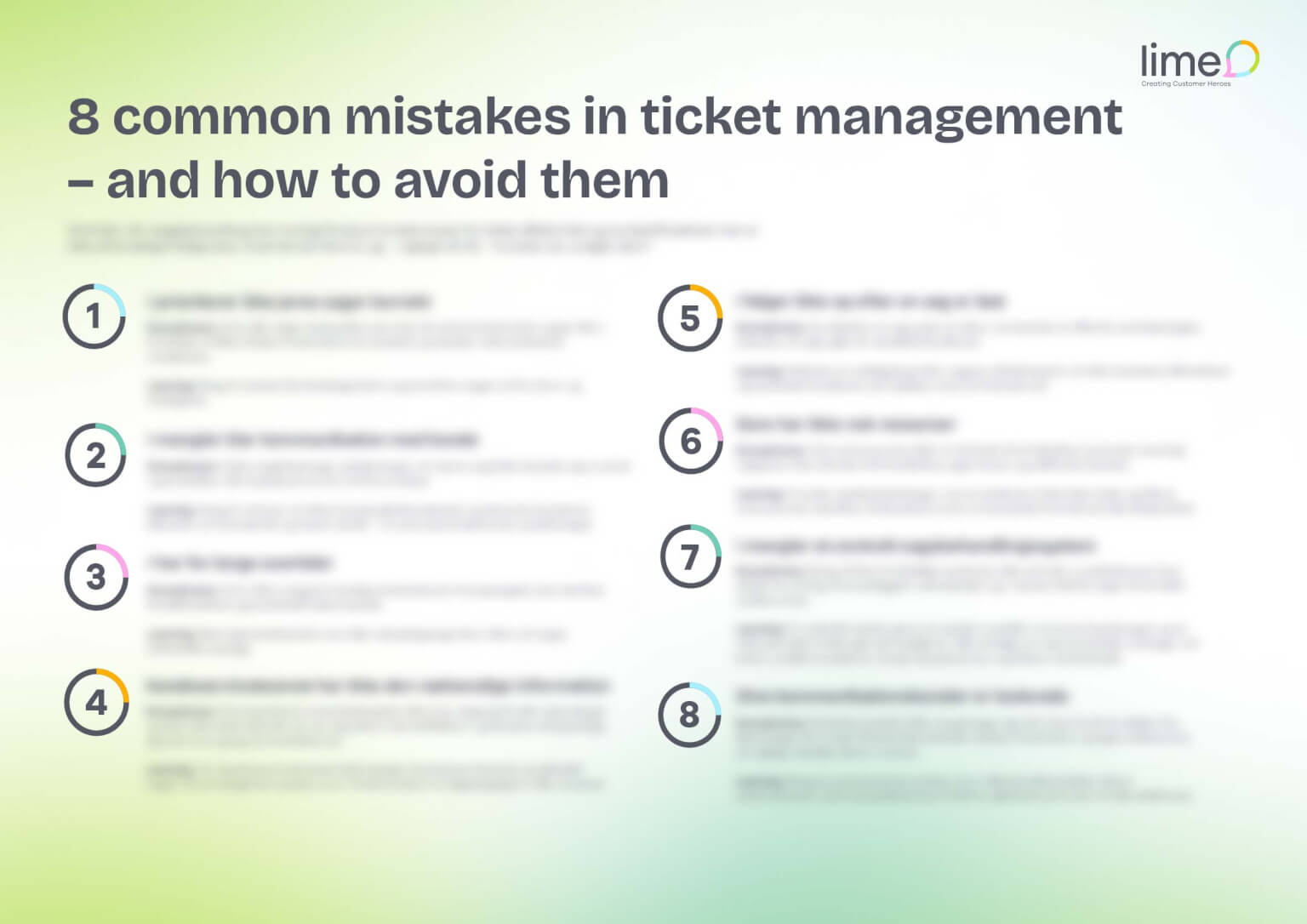 8 common mistakes in ticket management – and how to avoid them