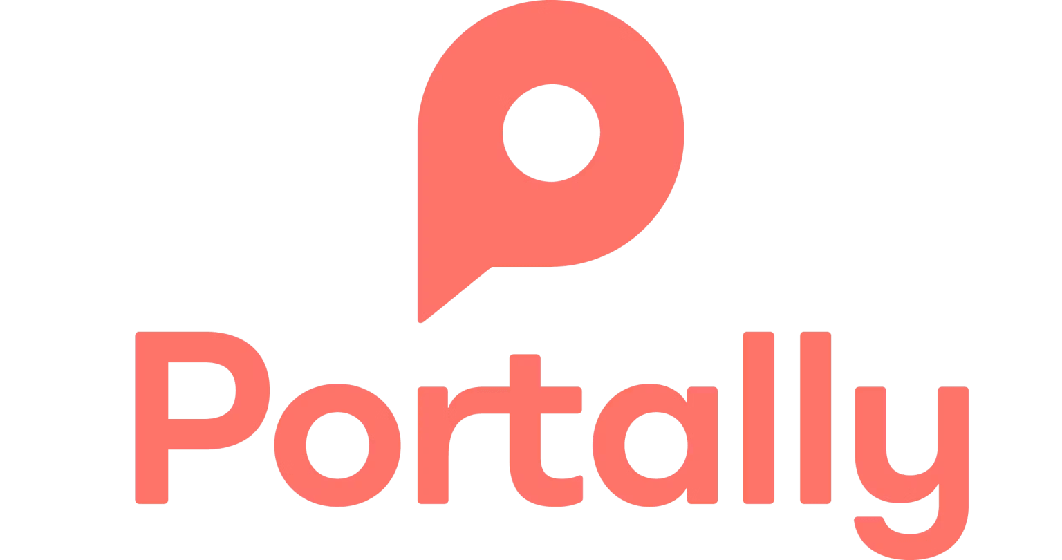 Portally logo, a CRM solution for various industries