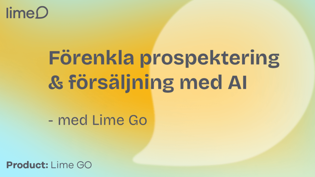 AI powered sales and prospecting with Lime Go