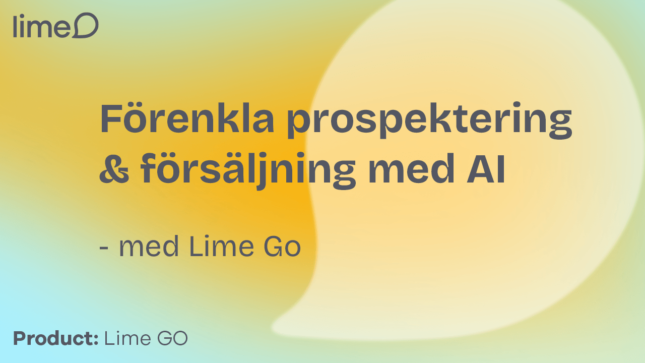 AI powered sales and prospecting with Lime Go