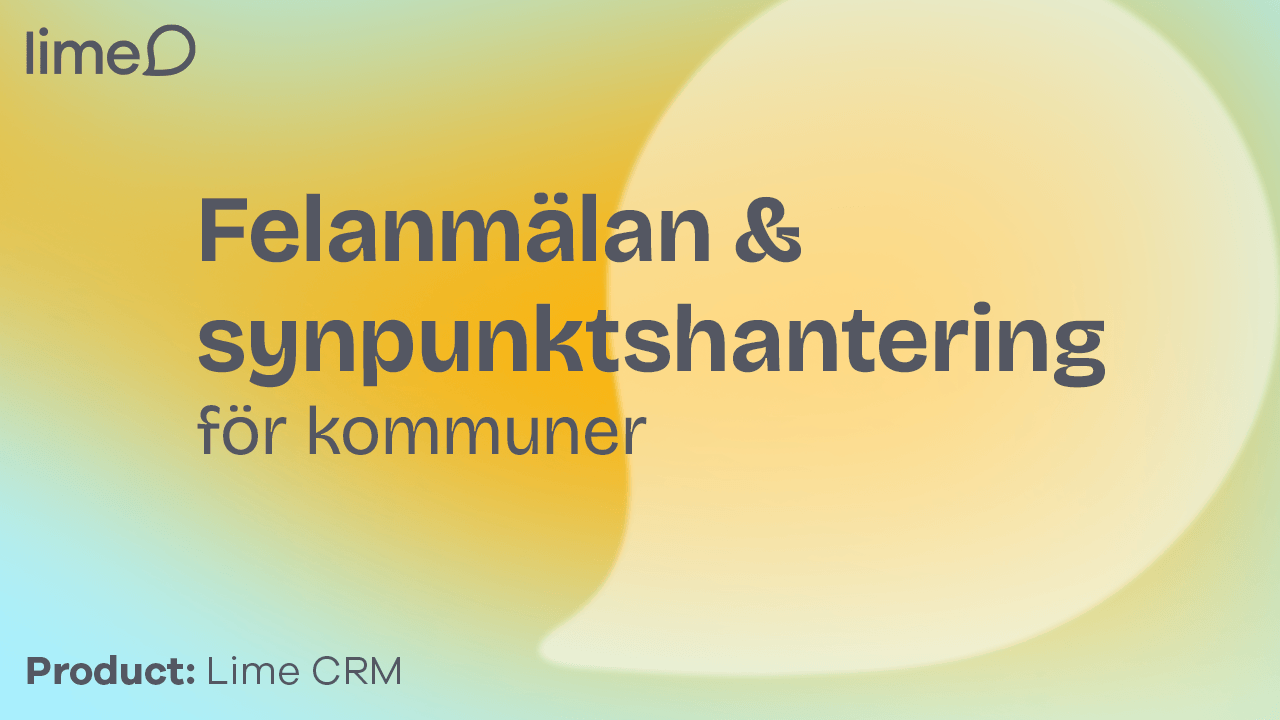 A support and complaint handling system for municipalities. Effective solutions for community engagement.