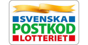Swedish Postcode Lottery logo, a colourful emblem