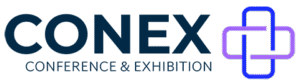 CONEX Conference & Exhibition logo on a black background