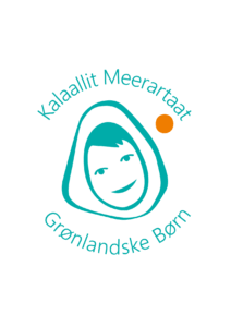 A logo with a smiling face.