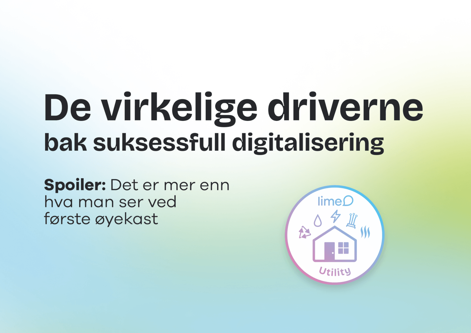 Exploring the key drivers behind successful digitalisation in the utility sector with LimeD