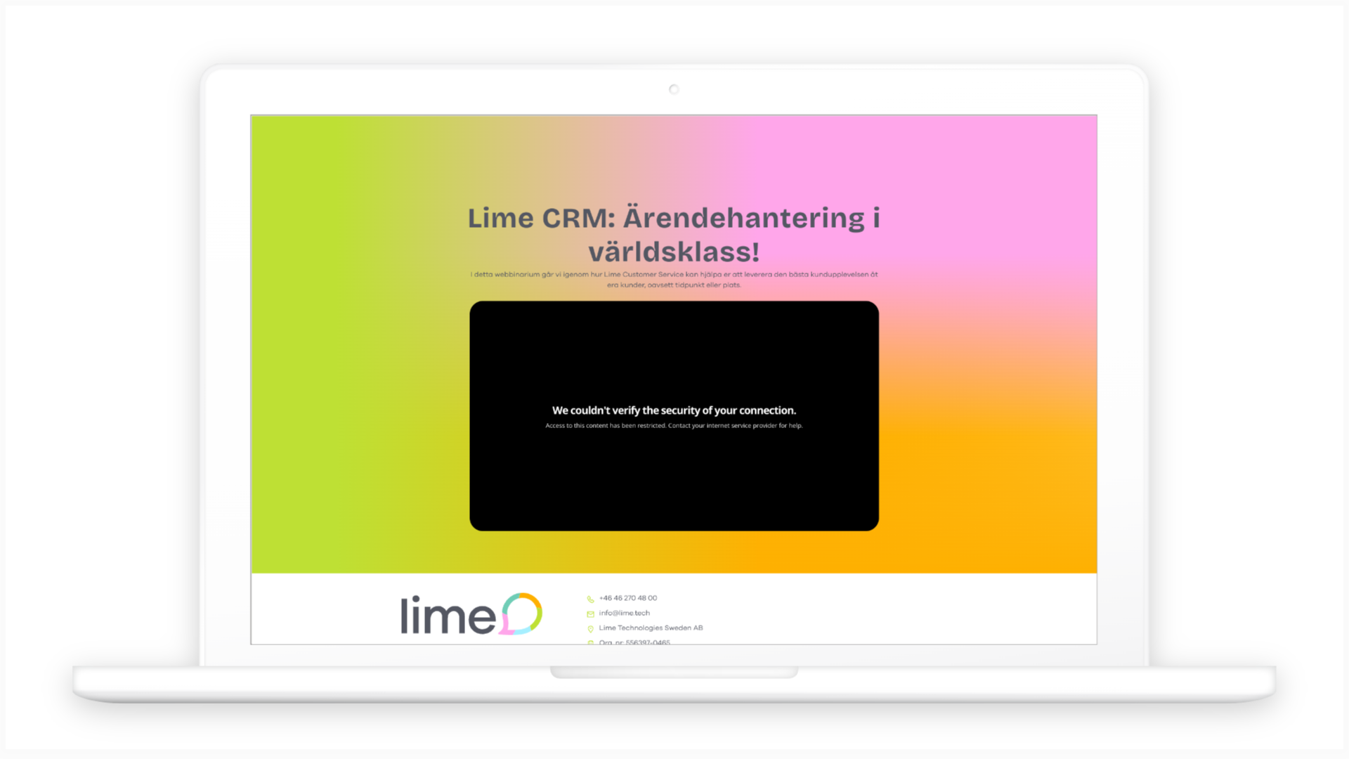 Lime CRM Ärendehantering i världsklass Lime Technologies