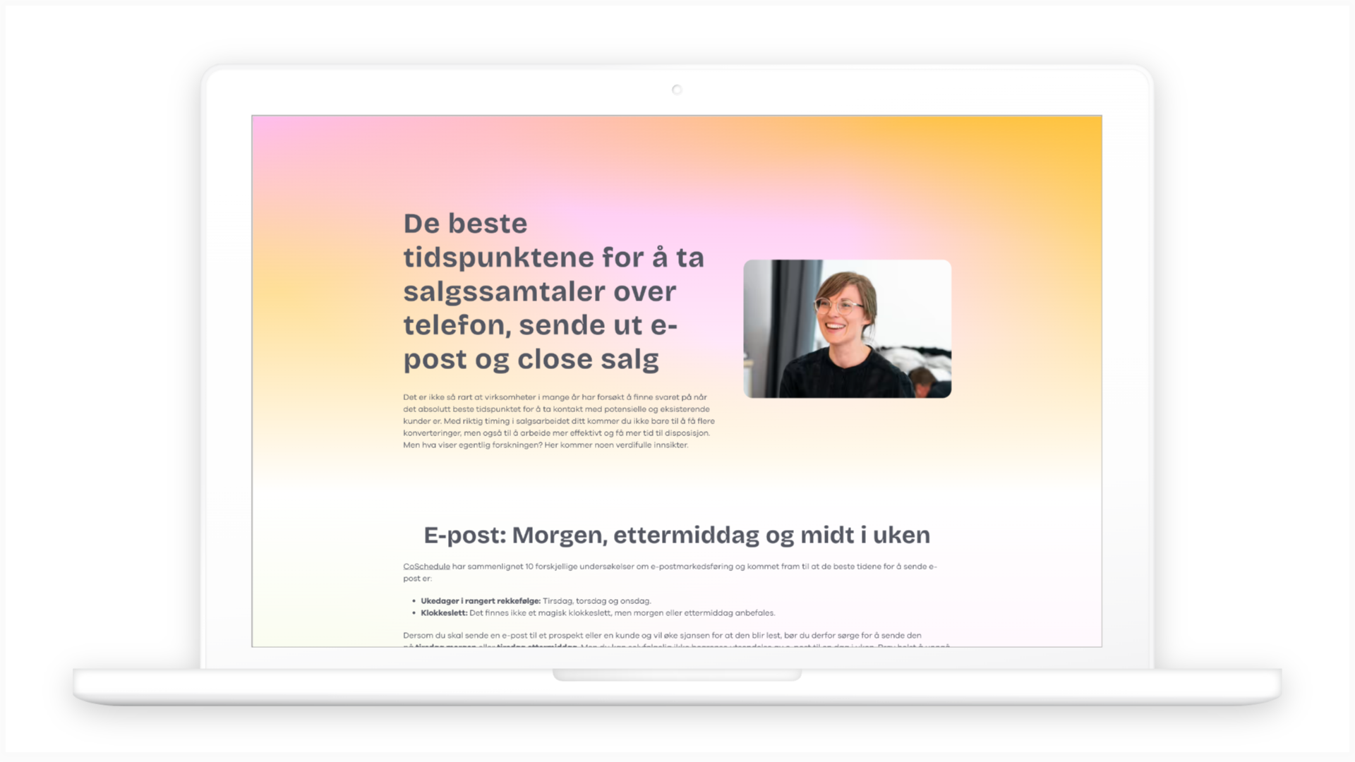 De beste tidspunktene for salgssamtaler, e-post og close salg - Lime ...
