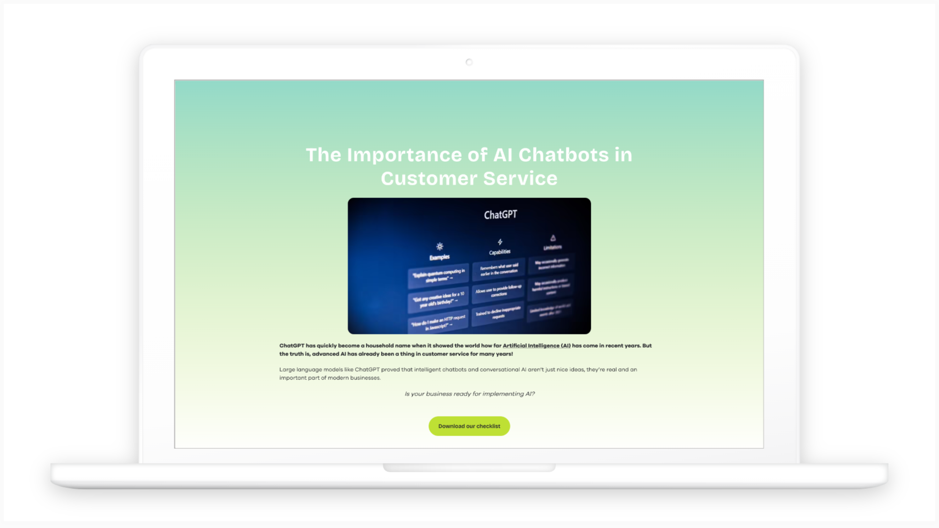 How support AI Chatbots and ChatGPT compare - Lime Technologies