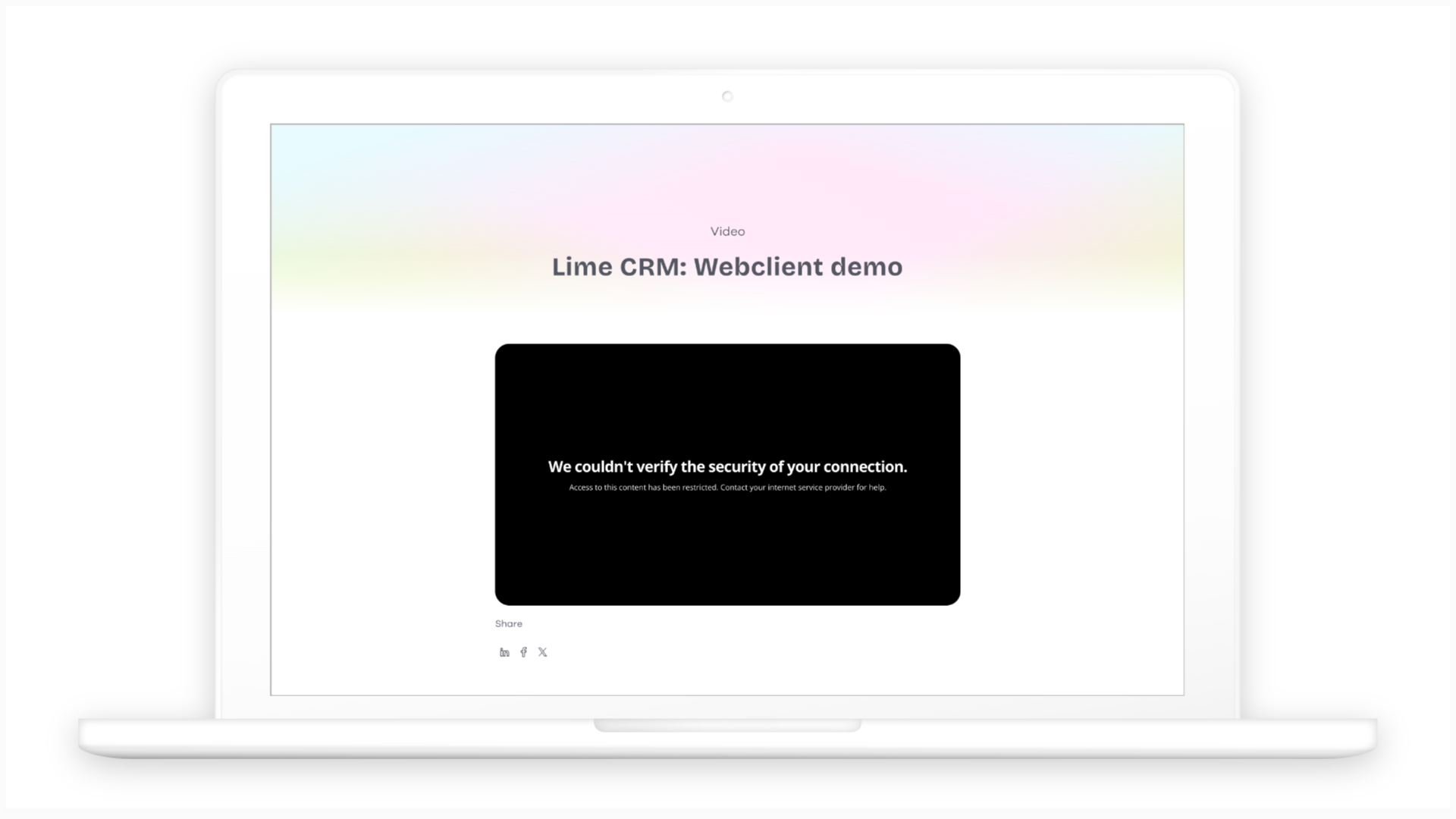 Lime CRM: Webclient demo - Lime Technologies